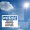 Signmission Employee Designated Lunch And Break Area, 5 in W x Rectangle, Vinyl Decal OS-2PACK-NS-D-35-L-11943 - alternate 3